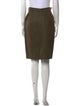 Christian Dior Linen Knee-Length Skirt