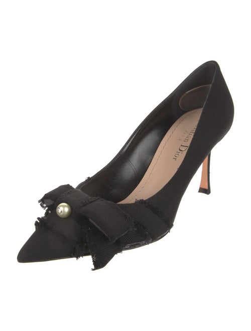 Christian Dior Bow Accents D'Orsay Pumps