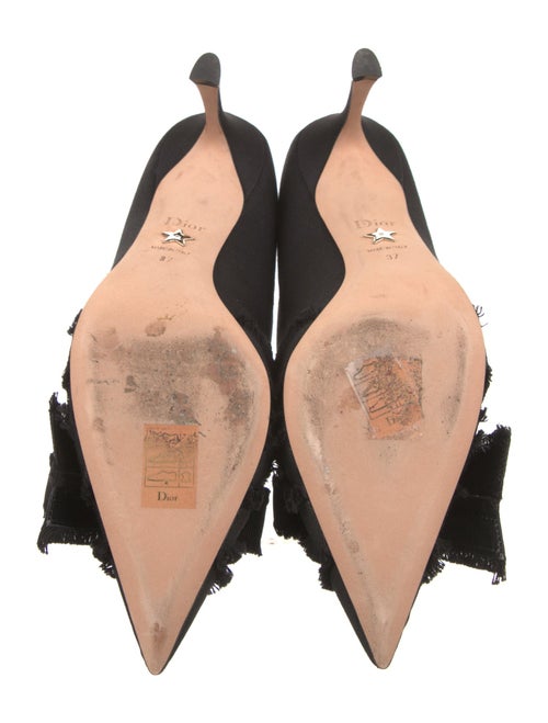 Christian Dior Bow Accents D'Orsay Pumps