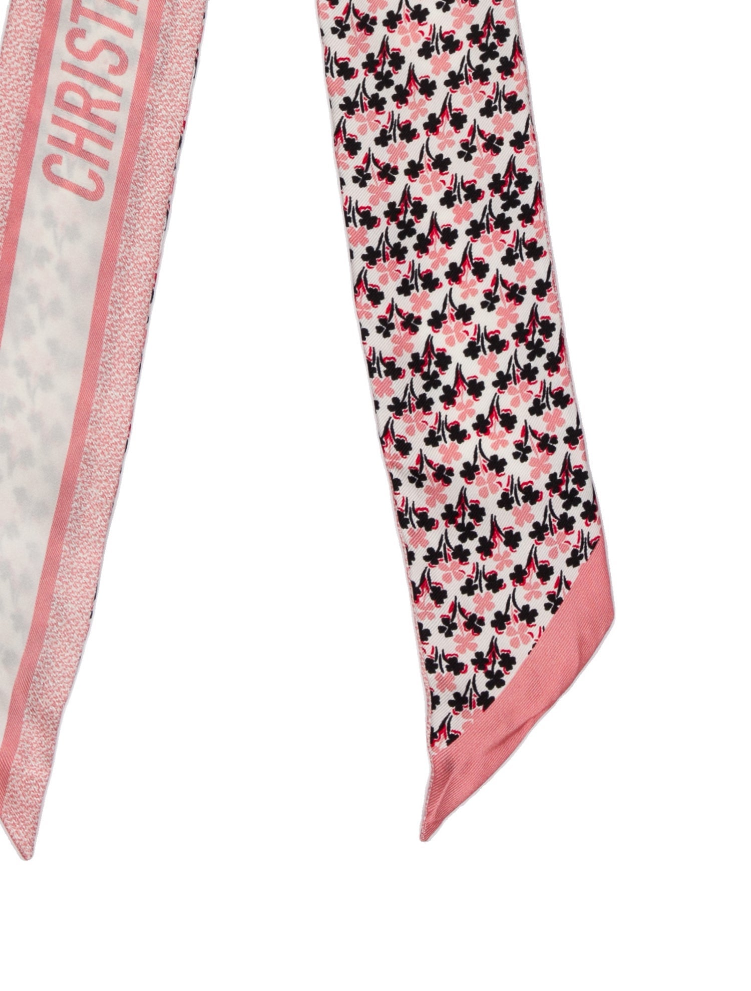 Christian Dior Silk Floral Print Scarf