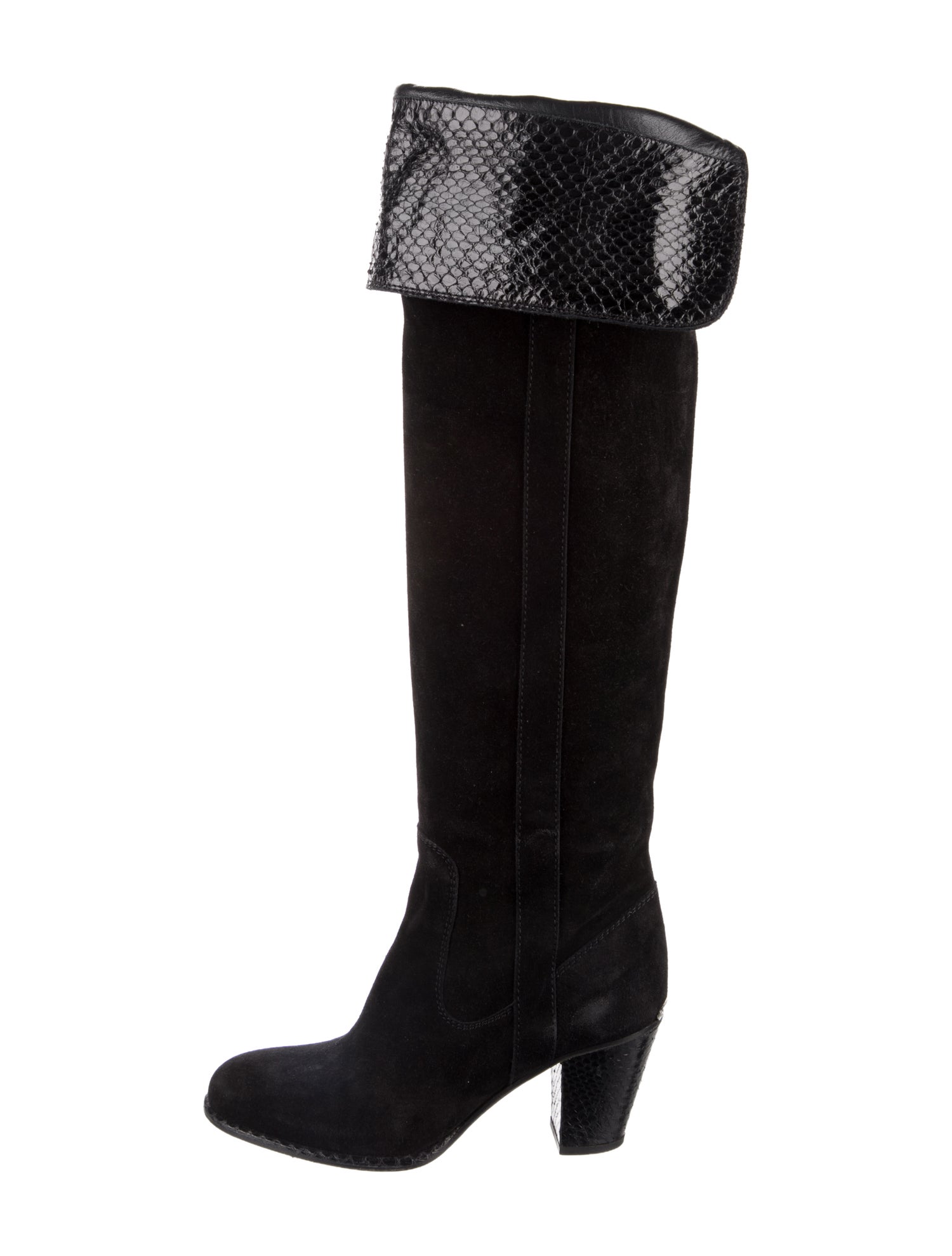 Christian Dior Suede Animal Print Boots