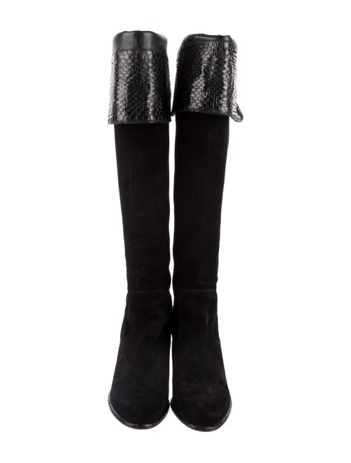 Christian Dior Suede Animal Print Boots
