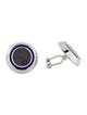 Christian Dior Gray Stone & Enamel Cufflinks