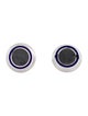 Christian Dior Gray Stone & Enamel Cufflinks