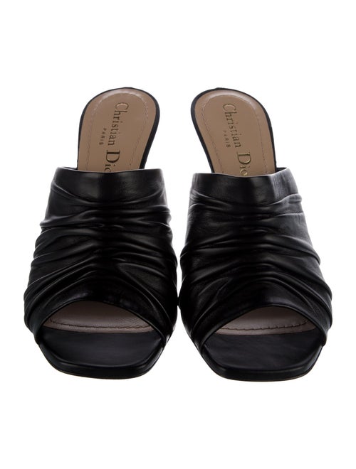 Christian Dior D-Fame Leather Slides