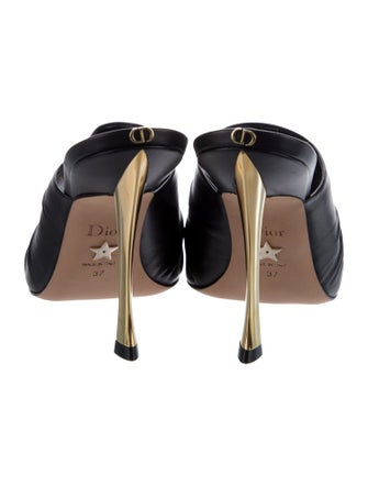 Christian Dior D-Fame Leather Slides
