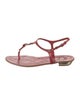 Christian Dior Patent Leather T-Strap Sandals