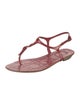 Christian Dior Patent Leather T-Strap Sandals