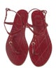 Christian Dior Patent Leather T-Strap Sandals
