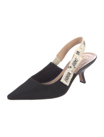 Christian Dior Bow Accents Slingback Pumps