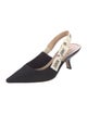 Christian Dior Bow Accents Slingback Pumps