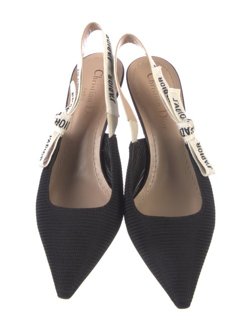 Christian Dior Bow Accents Slingback Pumps