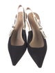 Christian Dior Bow Accents Slingback Pumps