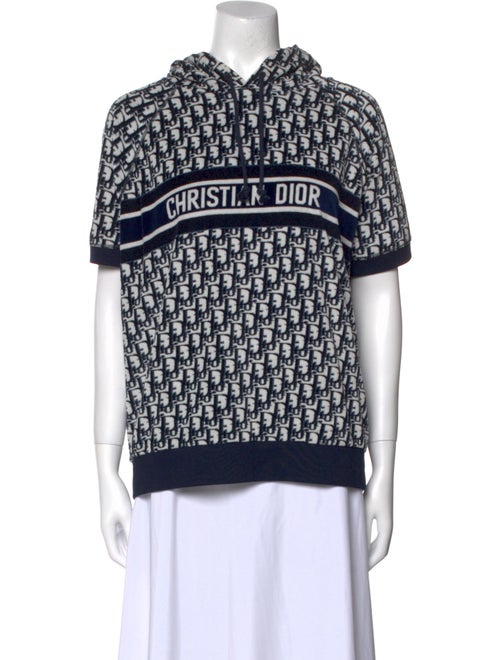 Christian Dior Printed Mock Neck Sweatshirt