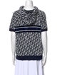 Christian Dior Printed Mock Neck Sweatshirt