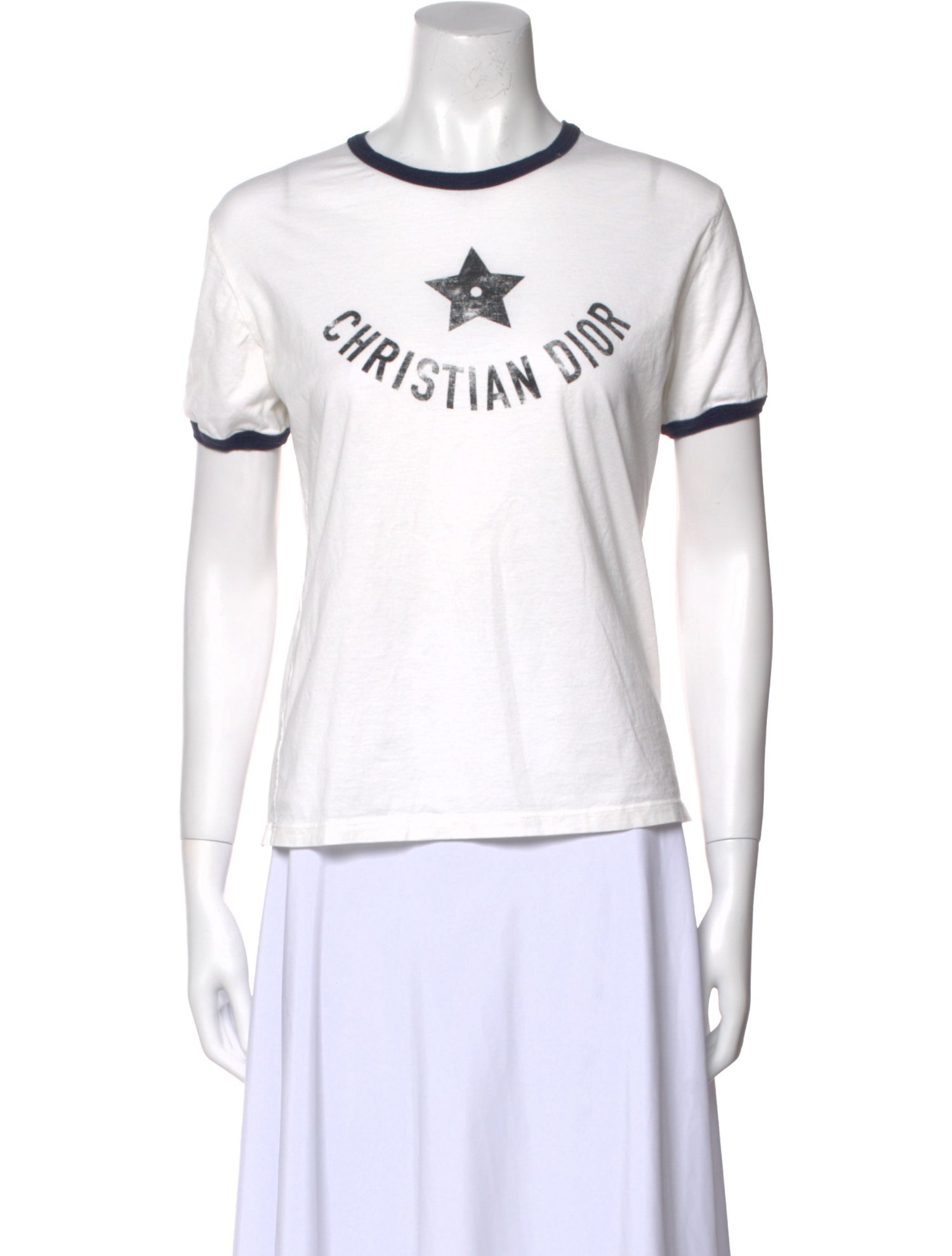 Christian Dior Graphic Print Crew Neck T-Shirt