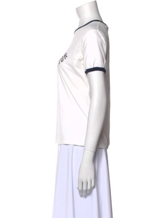 Christian Dior Graphic Print Crew Neck T-Shirt