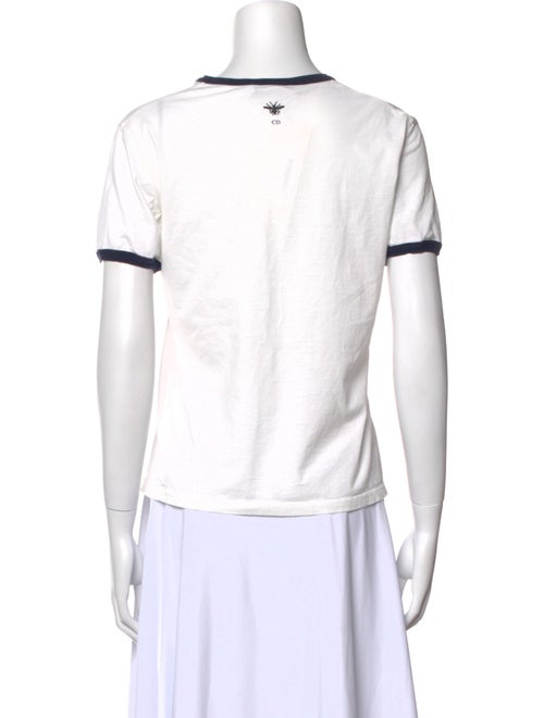 Christian Dior Graphic Print Crew Neck T-Shirt