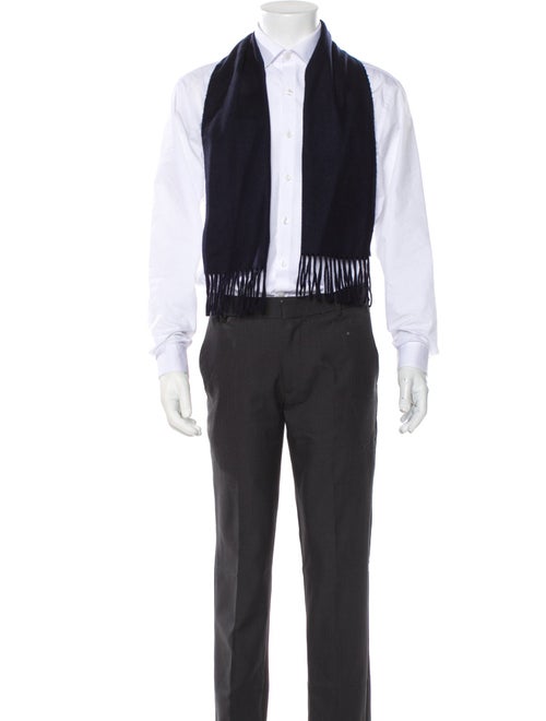 Christian Dior 'Pursuit of Happiness' Striped Harness Wool Shawl