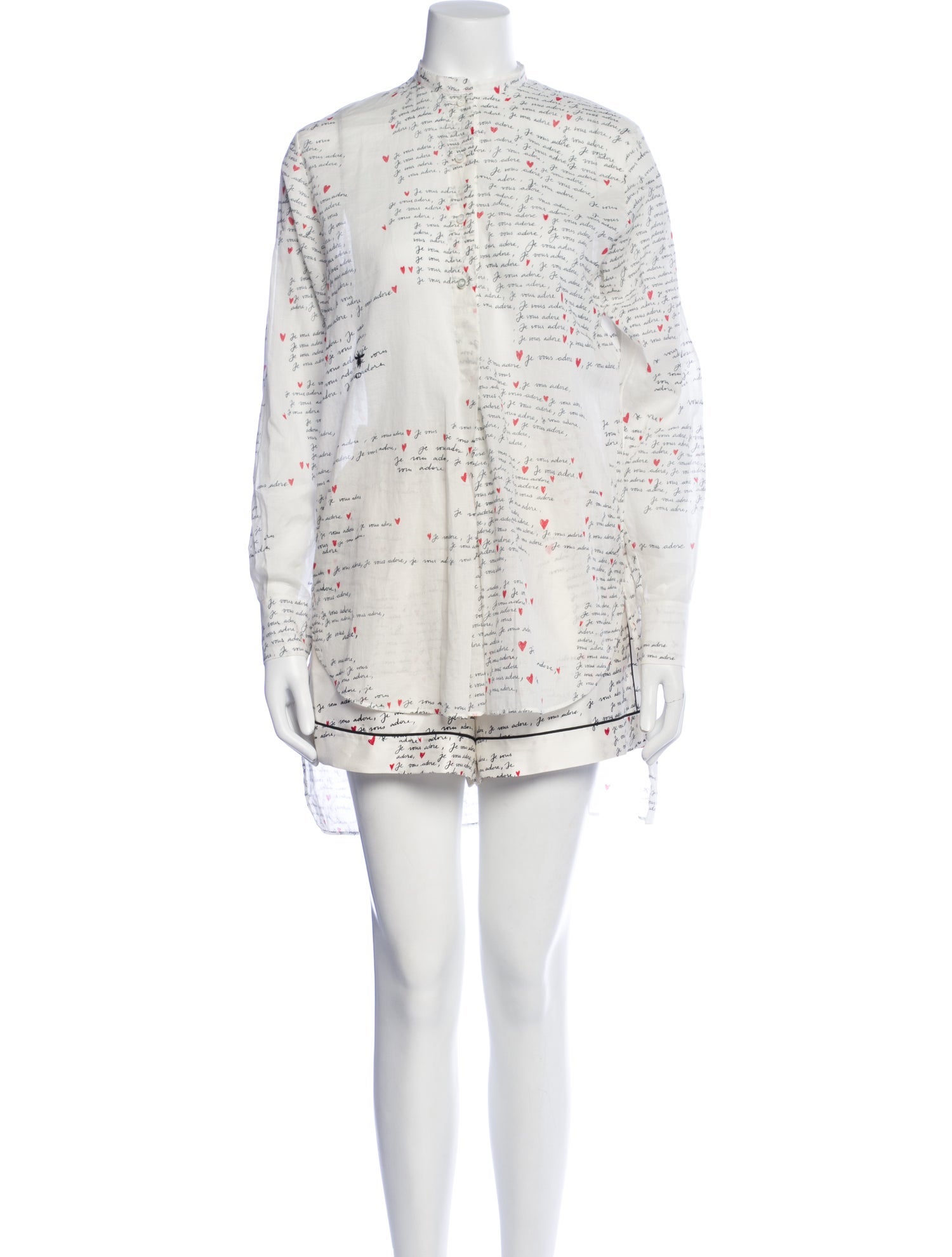 Christian Dior Silk Printed Short Set