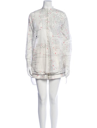 Christian Dior Silk Printed Short Set