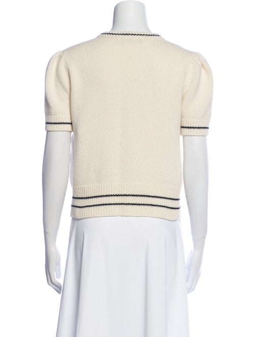 Christian Dior Virgin Wool Graphic Print Sweater