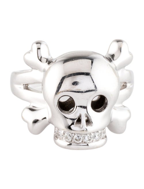 Christian Dior 18K Diamond Tête de Mort Skull Cocktail Ring