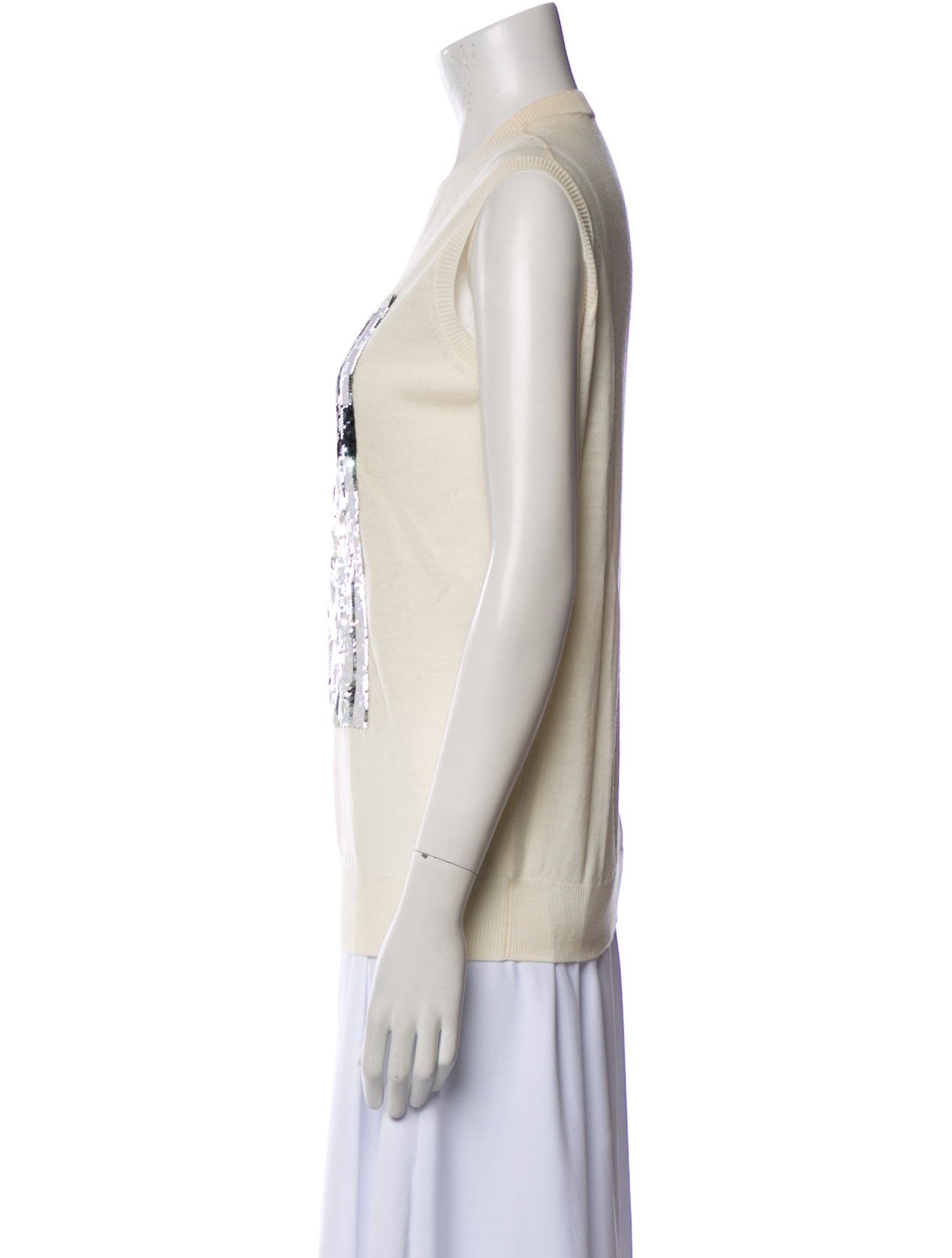 Christian Dior Wool Graphic Print Top