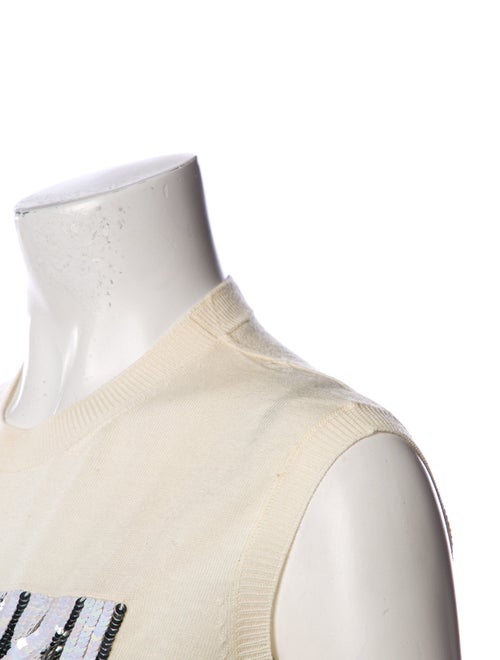 Christian Dior Wool Graphic Print Top