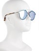 Christian Dior Aviator Mirrored Sunglasses