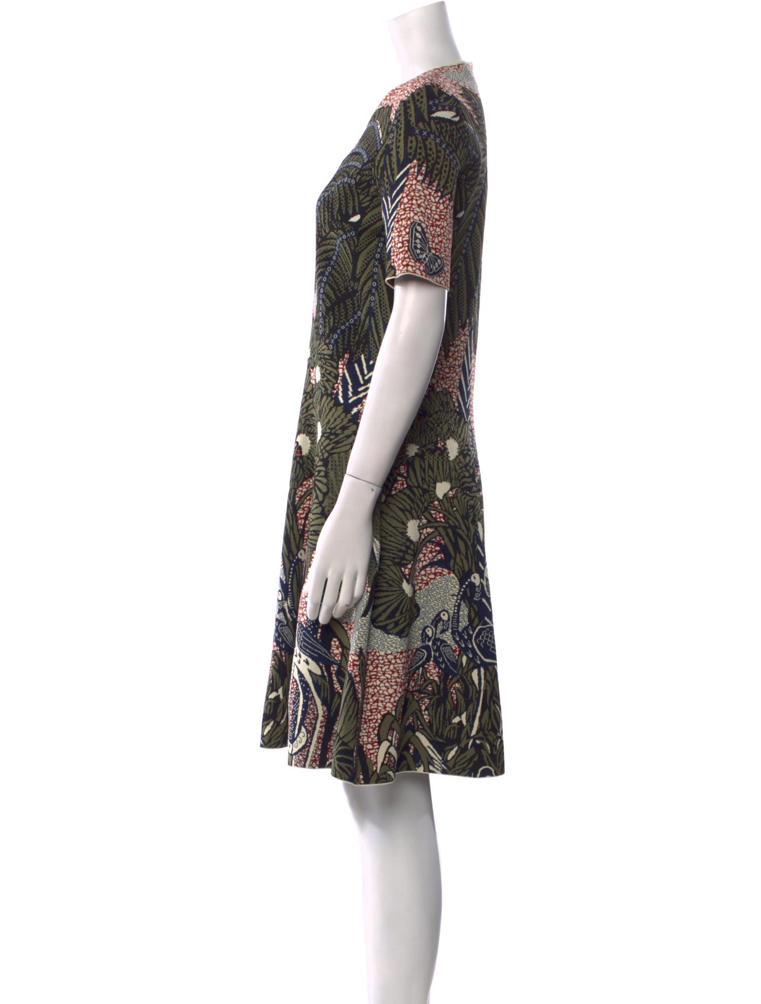 Christian Dior Printed Knee-Length Dress