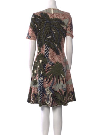 Christian Dior Printed Knee-Length Dress