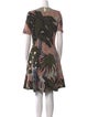 Christian Dior Printed Knee-Length Dress