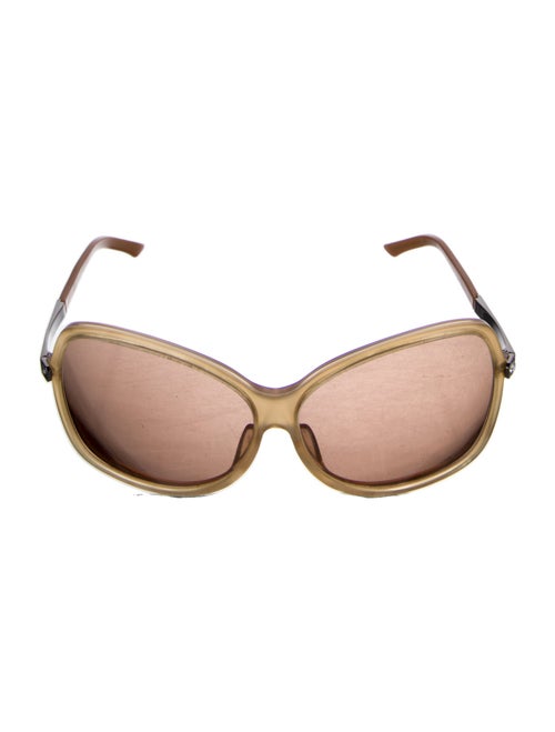 Christian Dior Cannage Pattern Oversize Sunglasses