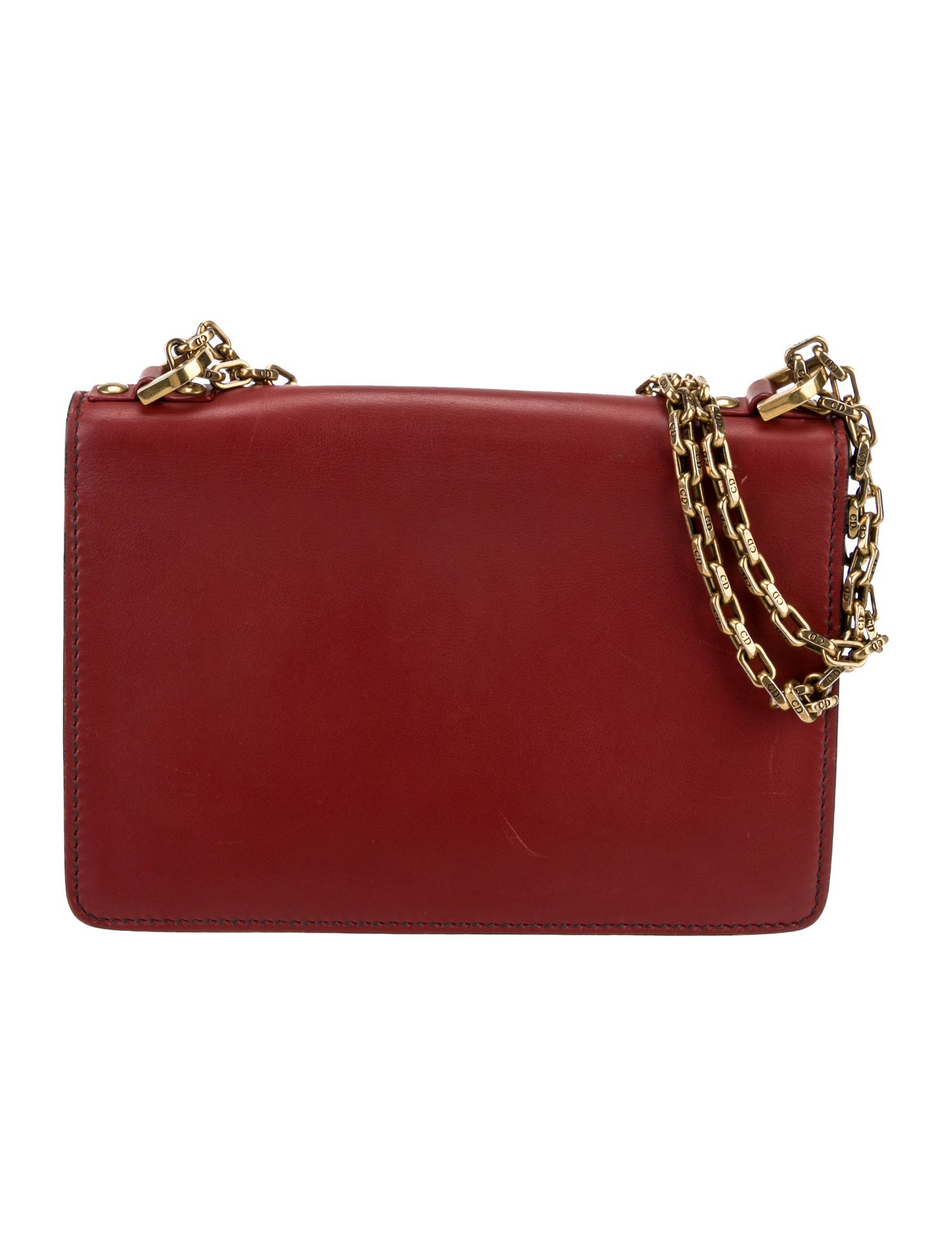 Christian Dior Vegan Leather Shoulder Bag - Red Shoulder Bags