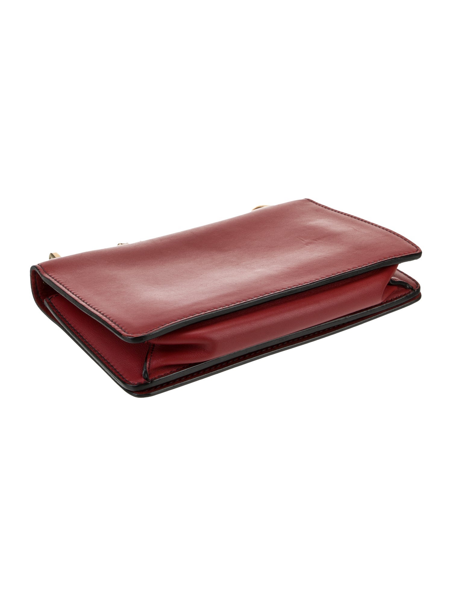 Christian Dior Vegan Leather Shoulder Bag - Red Shoulder Bags