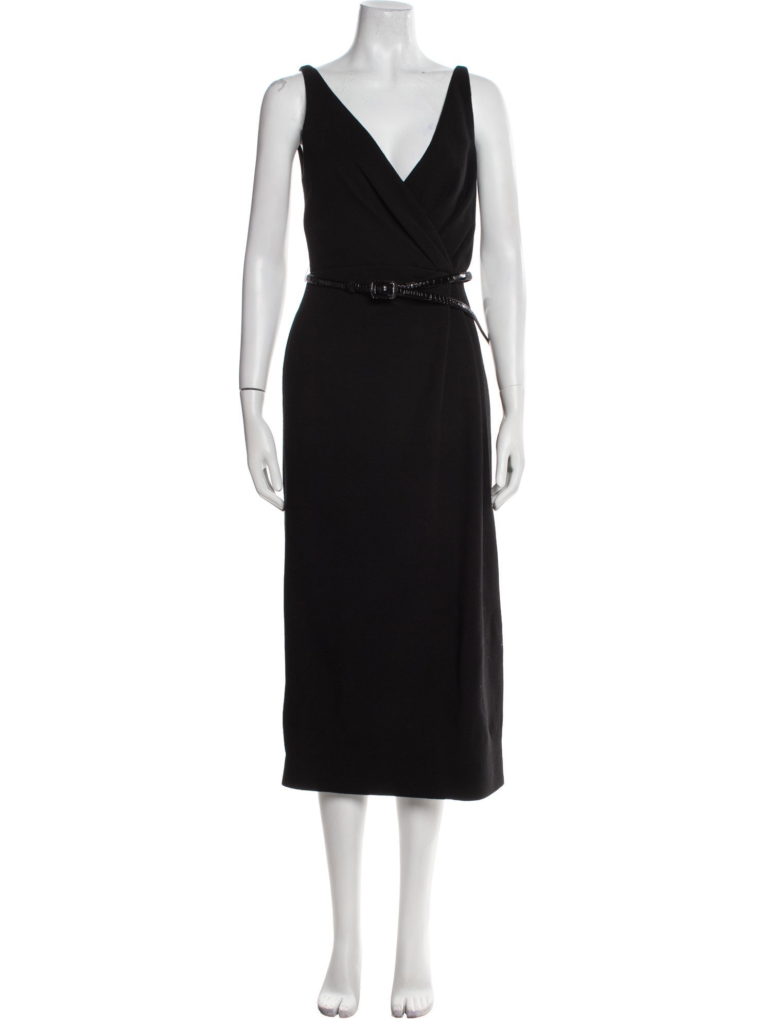 Christian Dior Virgin Wool Midi Length Dress