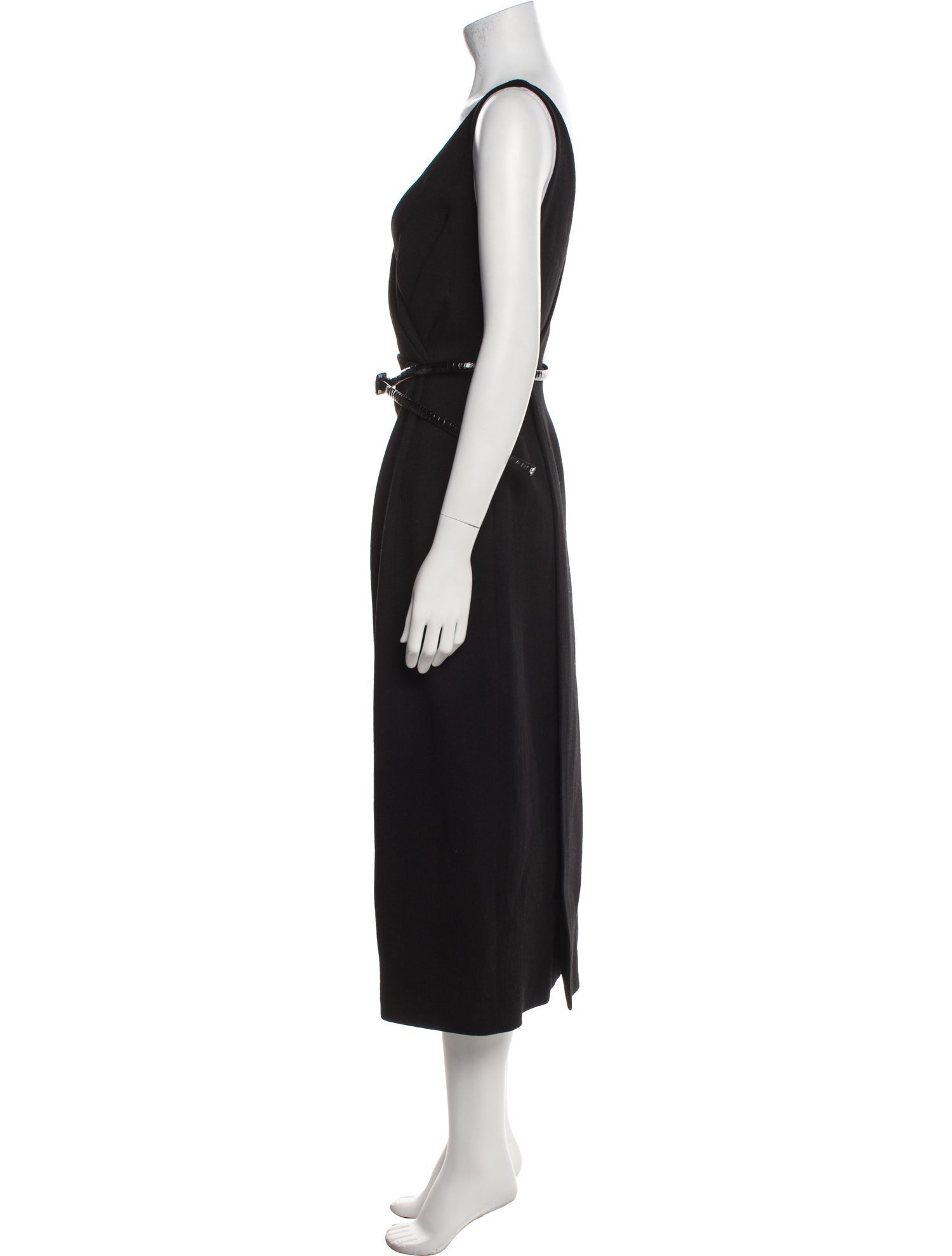 Christian Dior Virgin Wool Midi Length Dress