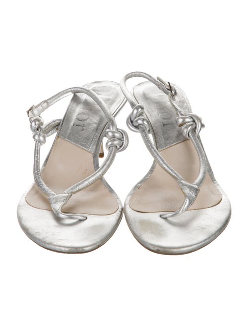 Christian Dior Leather Slingback Sandals