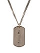 Christian Dior CD Couture Plate Pendant Necklace
