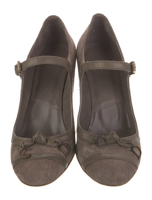 Christian Dior Suede Bow Accents Pumps