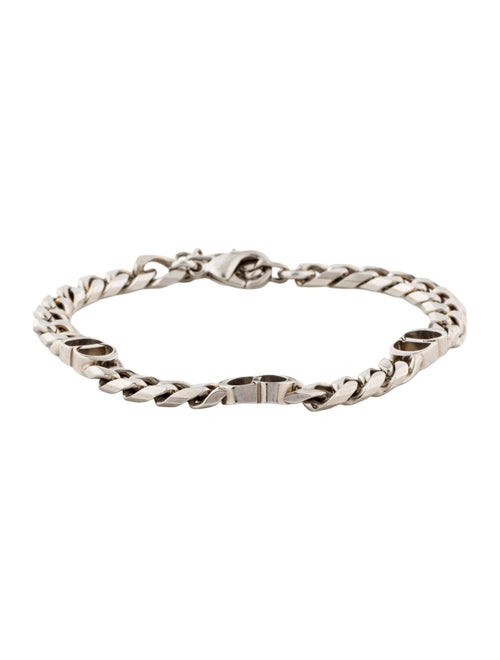 Christian Dior CD Icon Thin Chain Link Bracelet