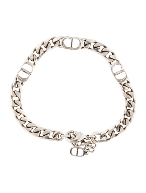 Christian Dior CD Icon Thin Chain Link Bracelet