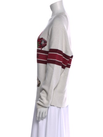 Christian Dior Cashmere Graphic Print Sweater