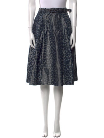 Christian Dior Silk Knee-Length Skirt