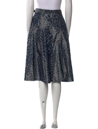 Christian Dior Silk Knee-Length Skirt