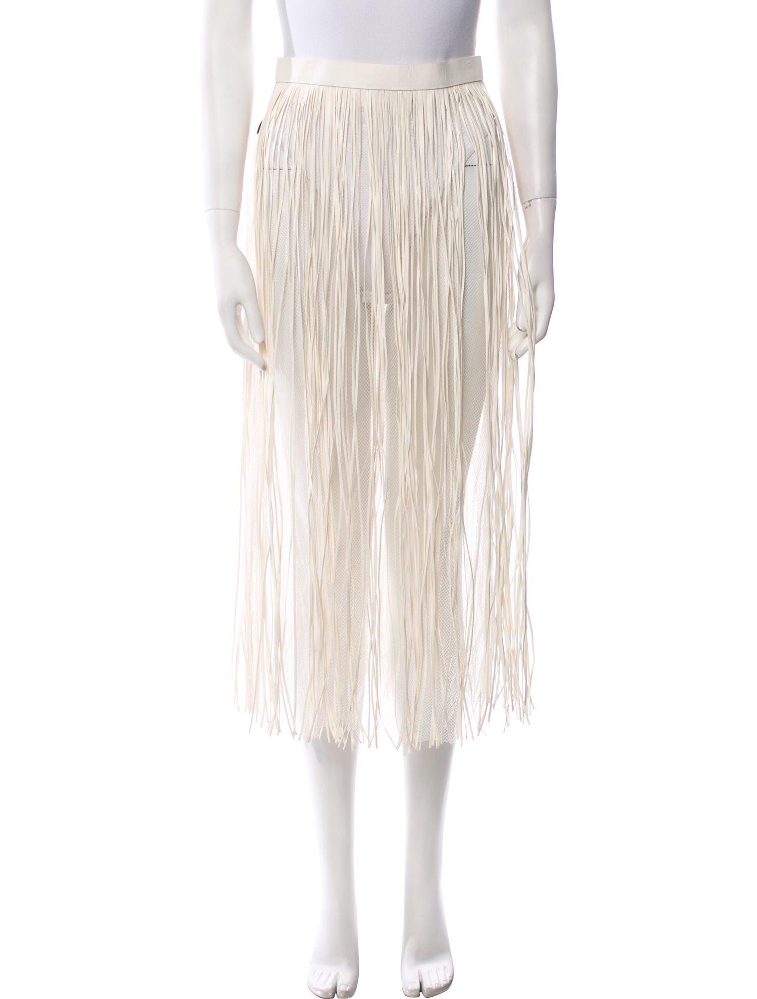 Christian Dior Leather Midi Length Skirt w/ Tags