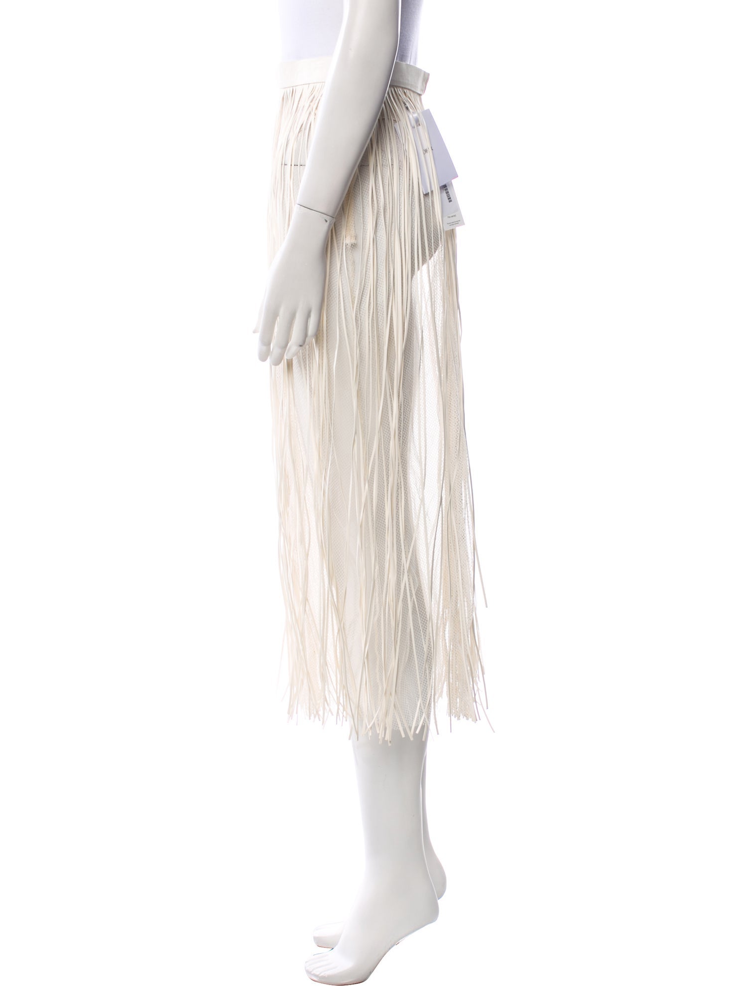 Christian Dior Leather Midi Length Skirt w/ Tags