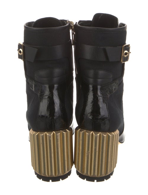 Christian Dior Patent Leather Combat Boots