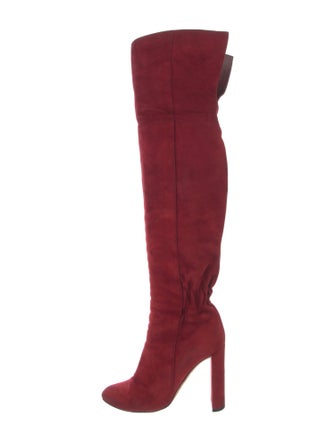 Christian Dior Suede Leather Trim Embellishment Boots